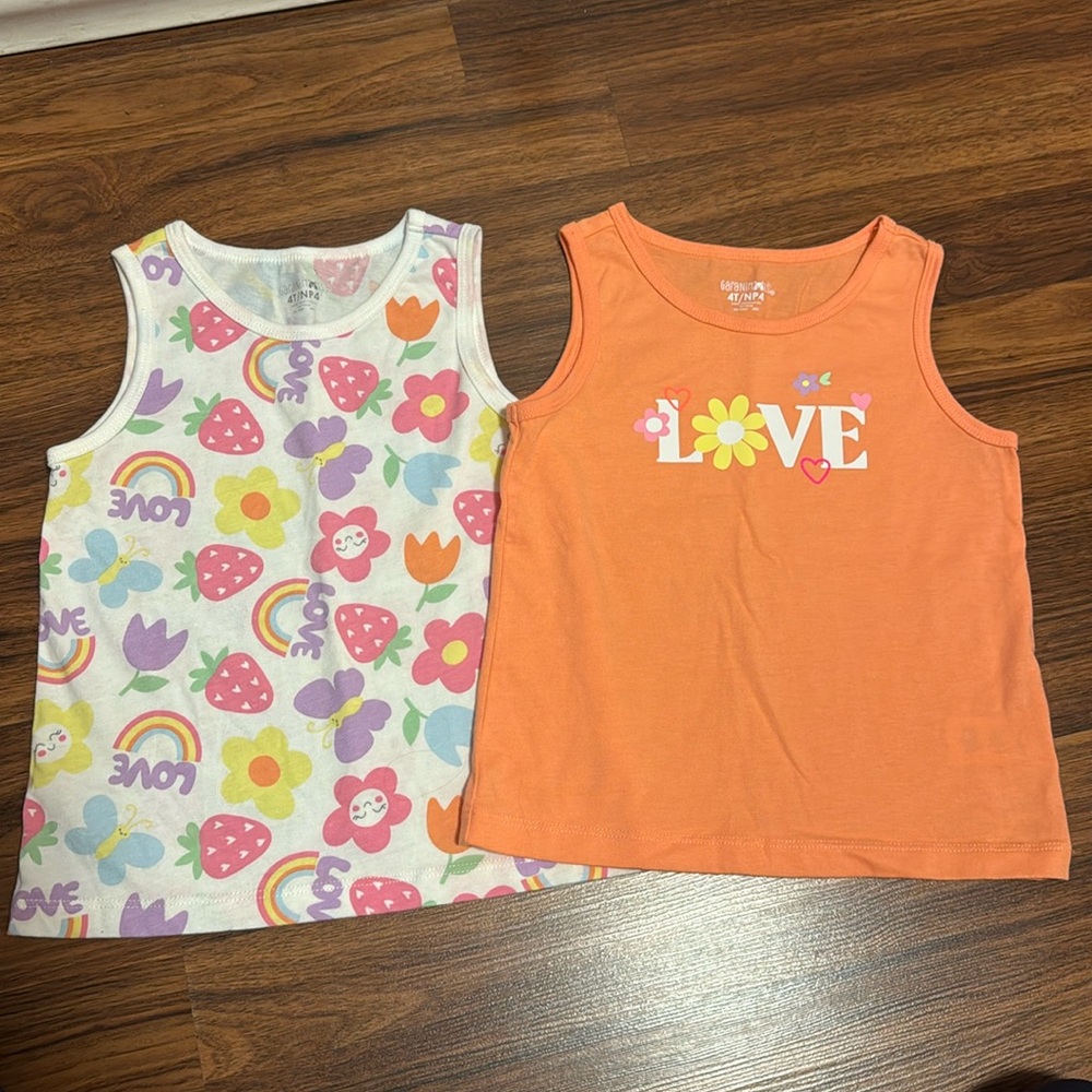 Two 4T Garanimals Tank Tops